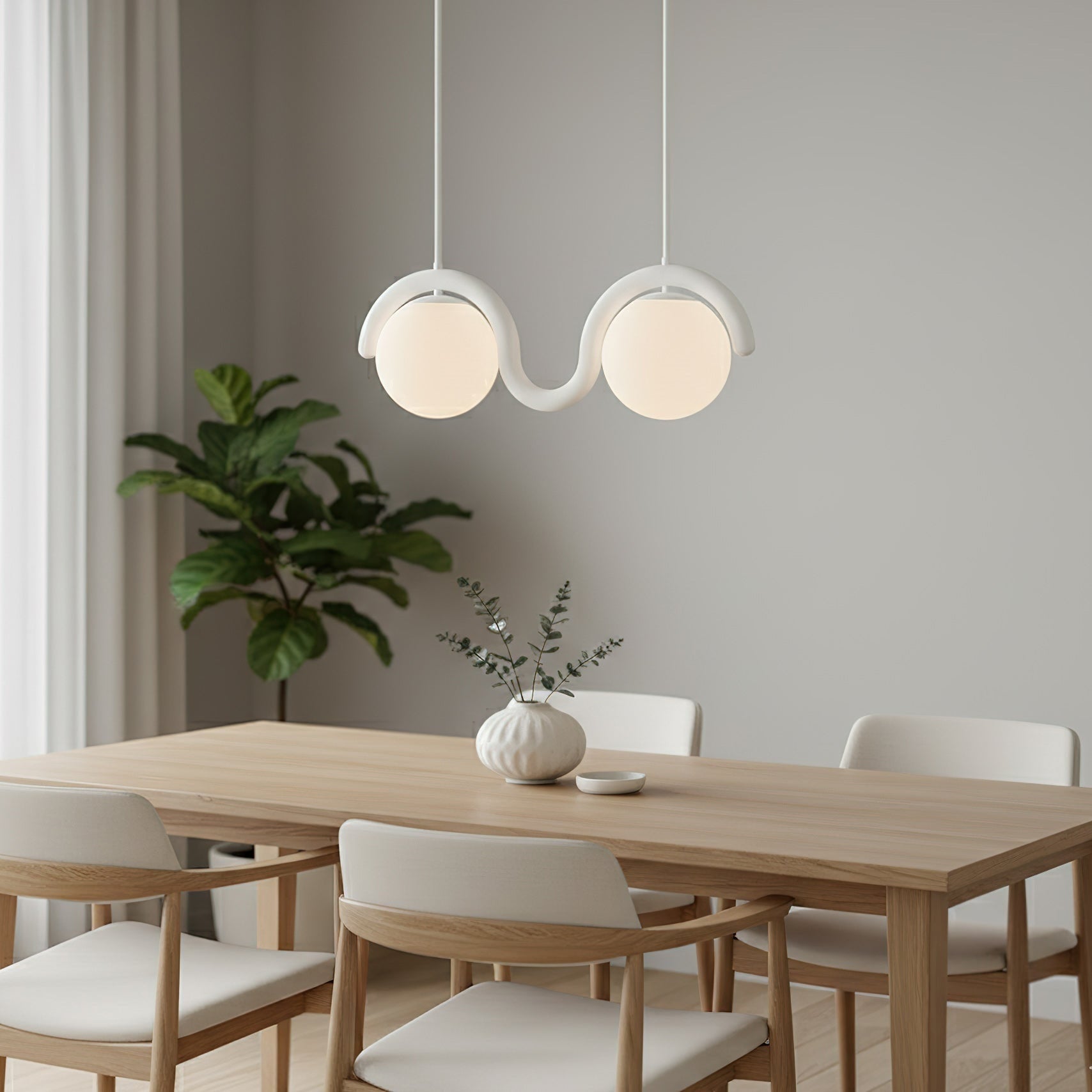 Linear Red and Silver Chandelier Modern Home Lighting - Image 70