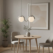 Linear Red and Silver Chandelier Modern Home Lighting - Image 71