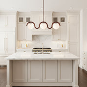 Linear Red and Silver Chandelier Modern Home Lighting - Image 79