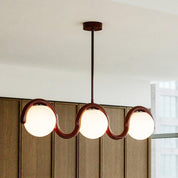 Linear Red and Silver Chandelier Modern Home Lighting - Image 80