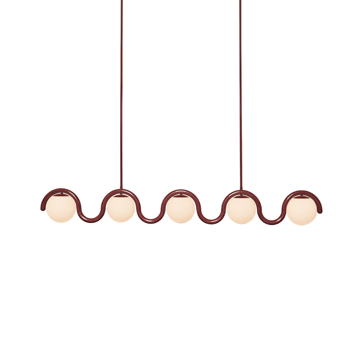 Linear Red and Silver Chandelier Modern Home Lighting - Image 82