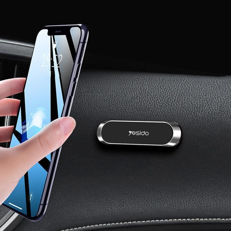 Magnetic Car Phone Mount Ultra-Slim 360° Rotatable Adhesive Design
