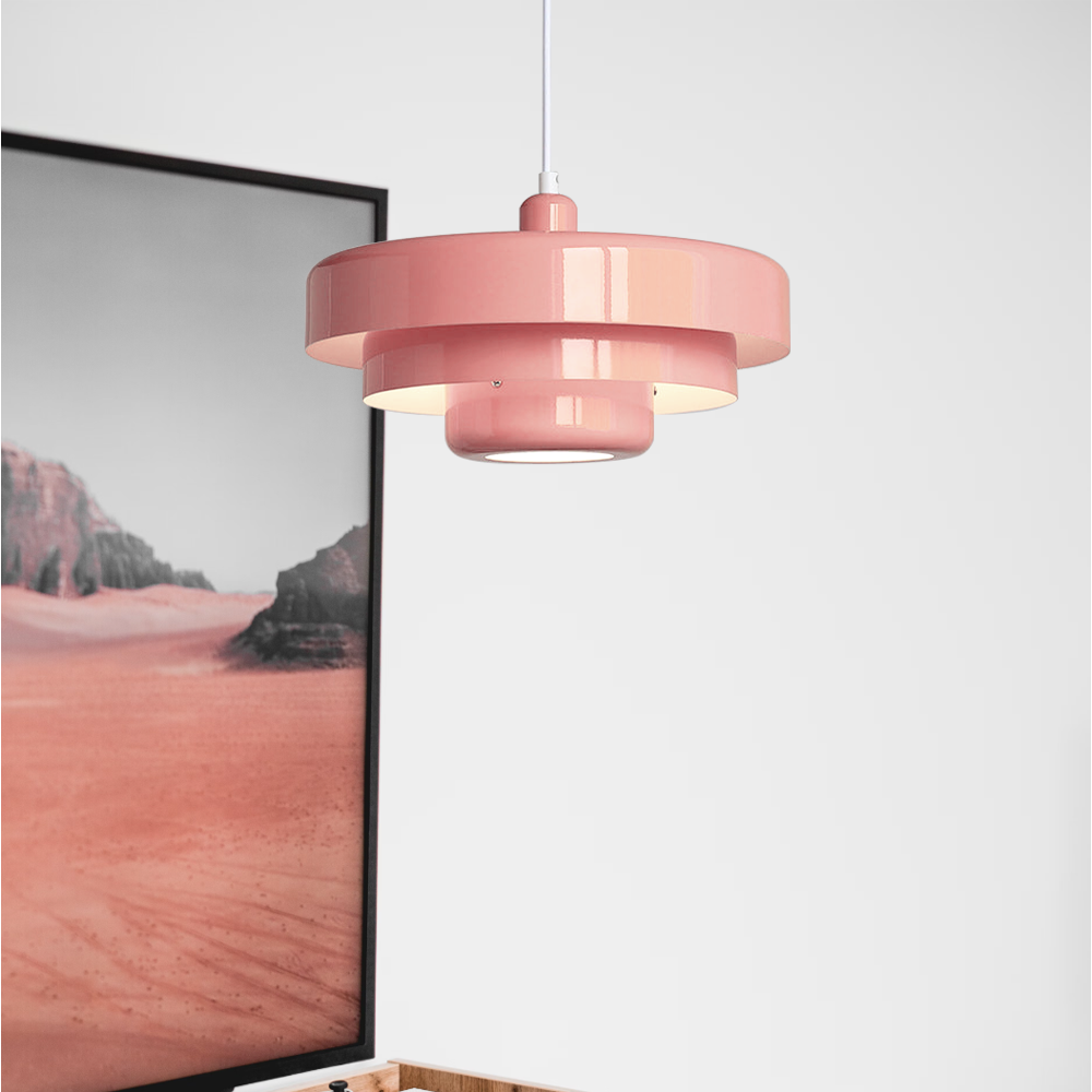 Mid-Century Modern Pendant Light Bauhaus Iron Design Dining Room - Image 14