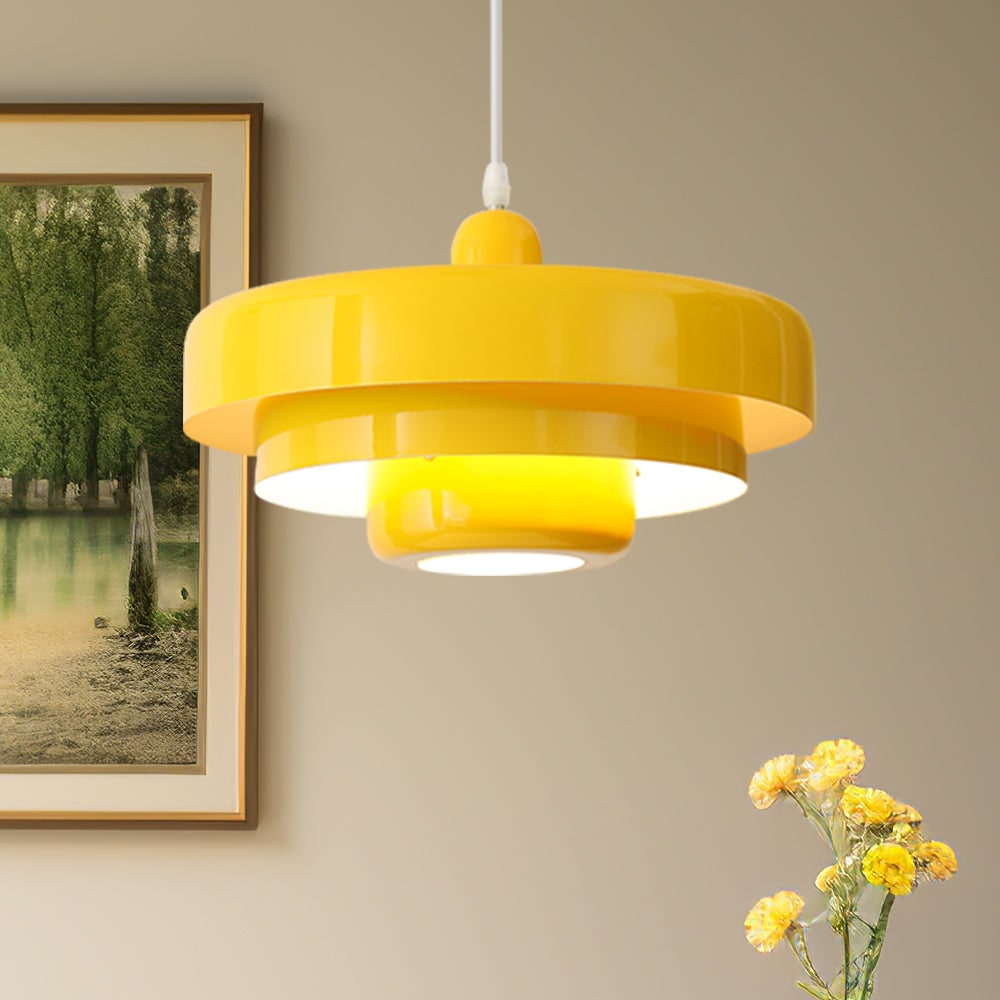 Mid-Century Modern Pendant Light Bauhaus Iron Design Dining Room - Image 28