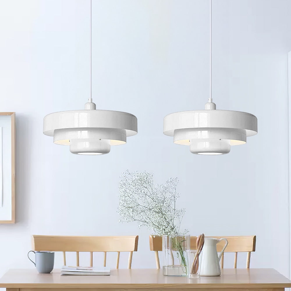 Mid-Century Modern Pendant Light Bauhaus Iron Design Dining Room - Image 3