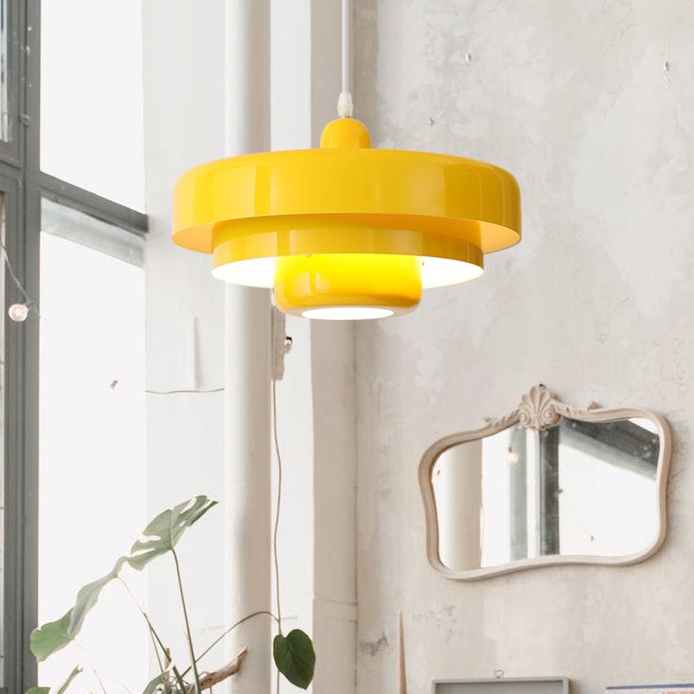 Mid-Century Modern Pendant Light Bauhaus Iron Design Dining Room - Image 31