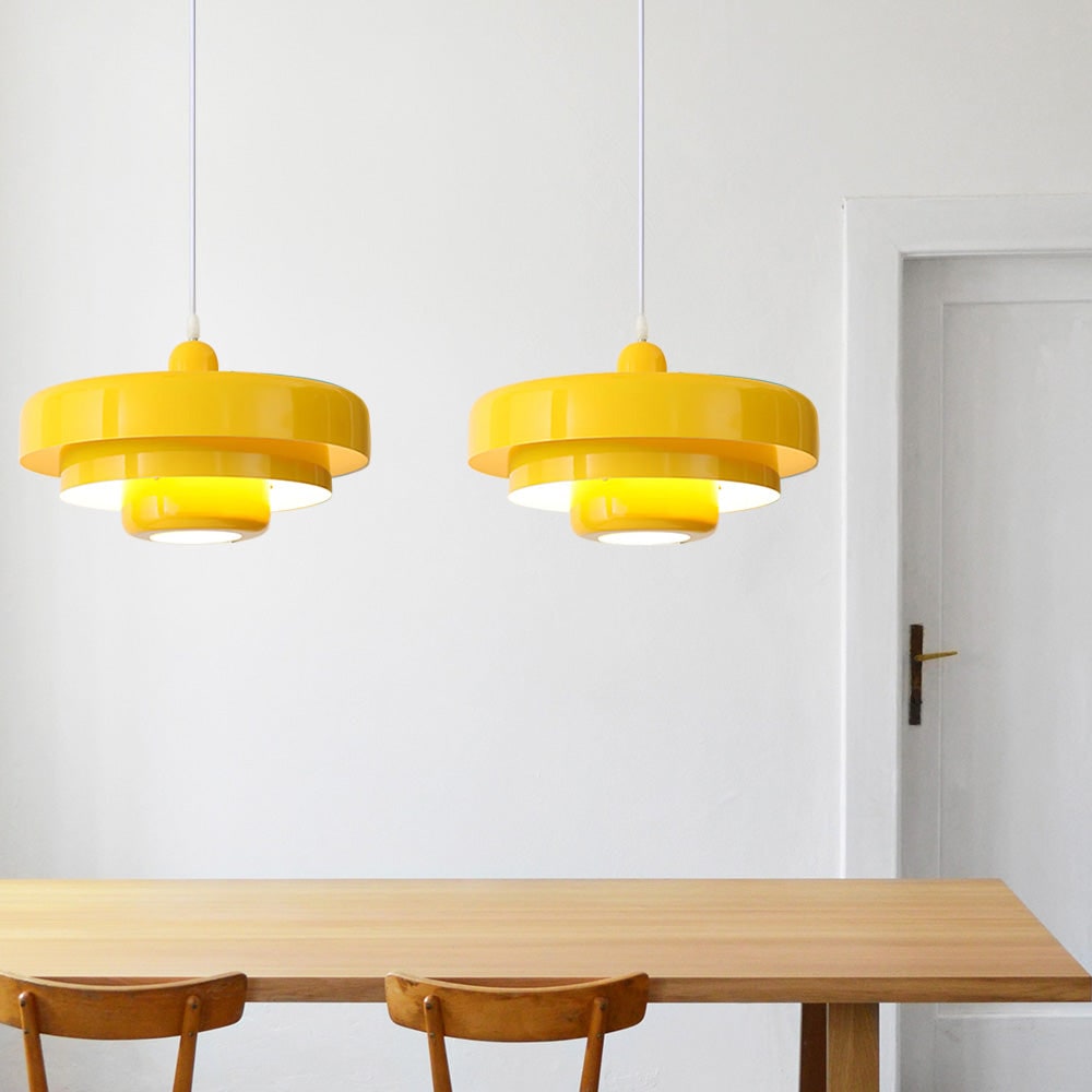 Mid-Century Modern Pendant Light Bauhaus Iron Design Dining Room - Image 33