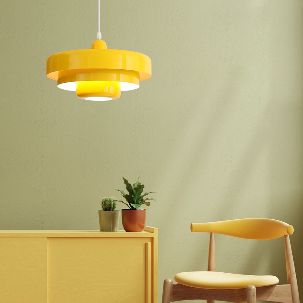Mid-Century Modern Pendant Light Bauhaus Iron Design Dining Room - Image 35