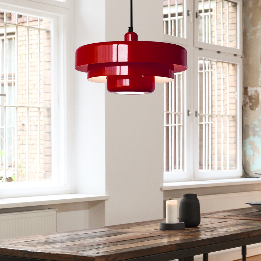 Mid-Century Modern Pendant Light Bauhaus Iron Design Dining Room - Image 45