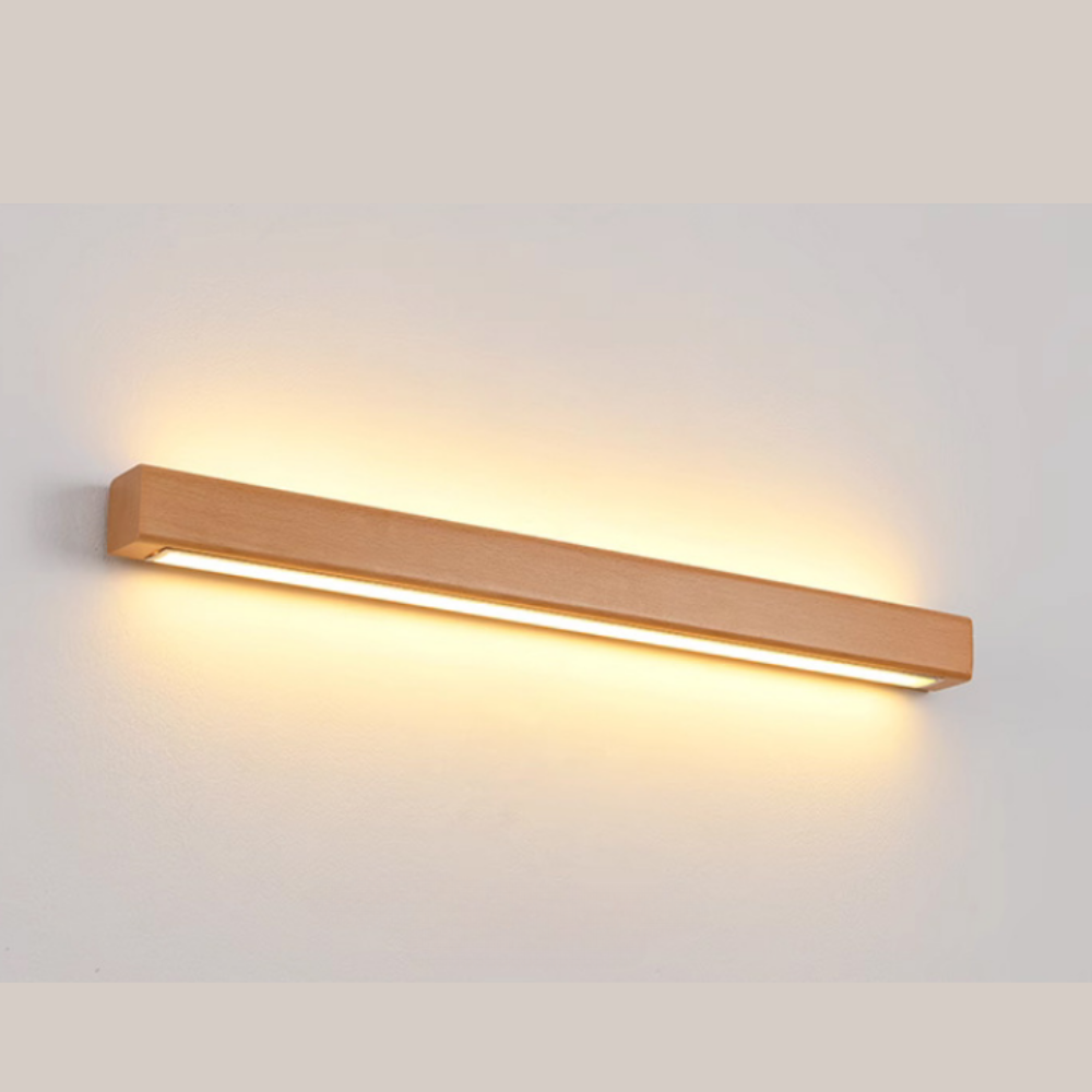 Minimalist Wood Bathroom Wall Light Fixture Modern Spaces - Image 17
