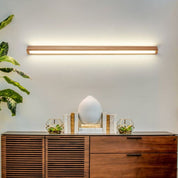 Minimalist Wood Bathroom Wall Light Fixture Modern Spaces - Image 2