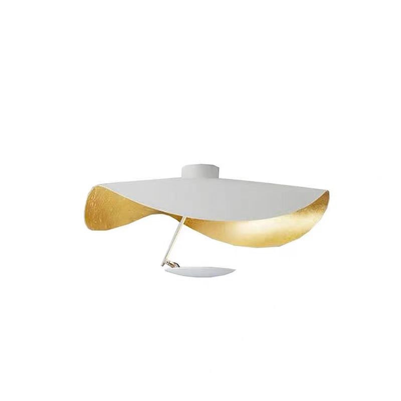 Modern Black Pendant Light Gold Leaf Accent Living Room - Image 28
