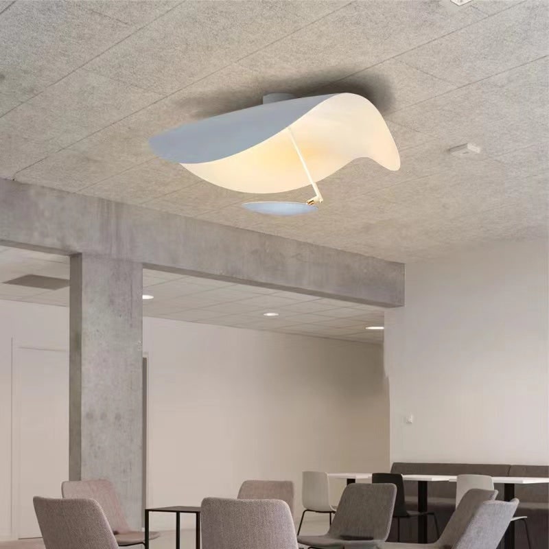 Modern Black Pendant Light Gold Leaf Accent Living Room - Image 7