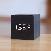 Modern Digital Wood Alarm Clock LED Display