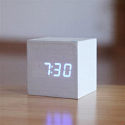 Modern Digital Wood Alarm Clock LED Display