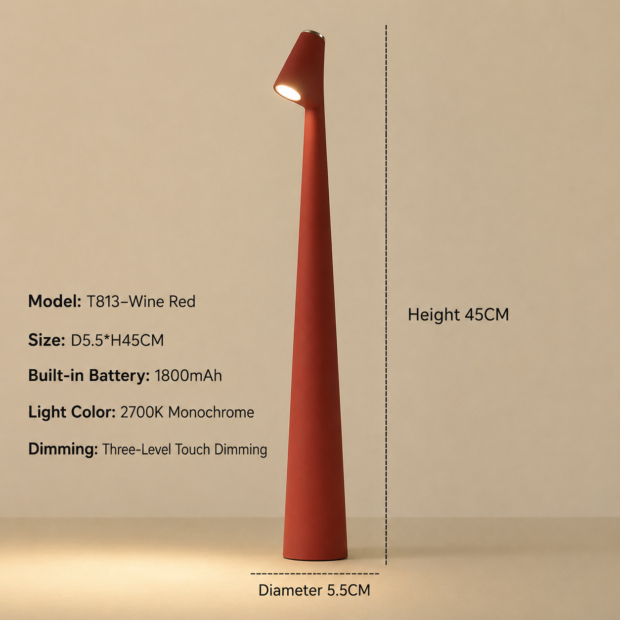 Modern LED Table Lamp Touch Dimming Stylish Home Lighting - Image 18