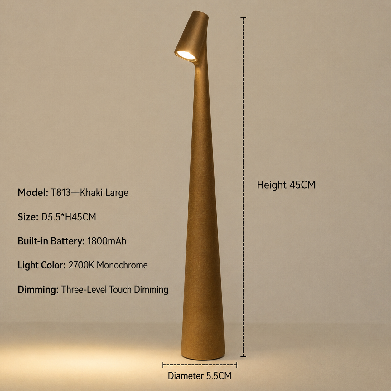 Modern LED Table Lamp Touch Dimming Stylish Home Lighting - Image 19