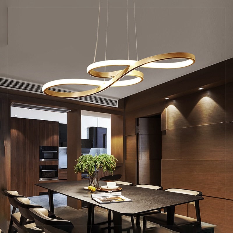 Modern Pendant Light Dining Room Black and Gold Design - Image 10