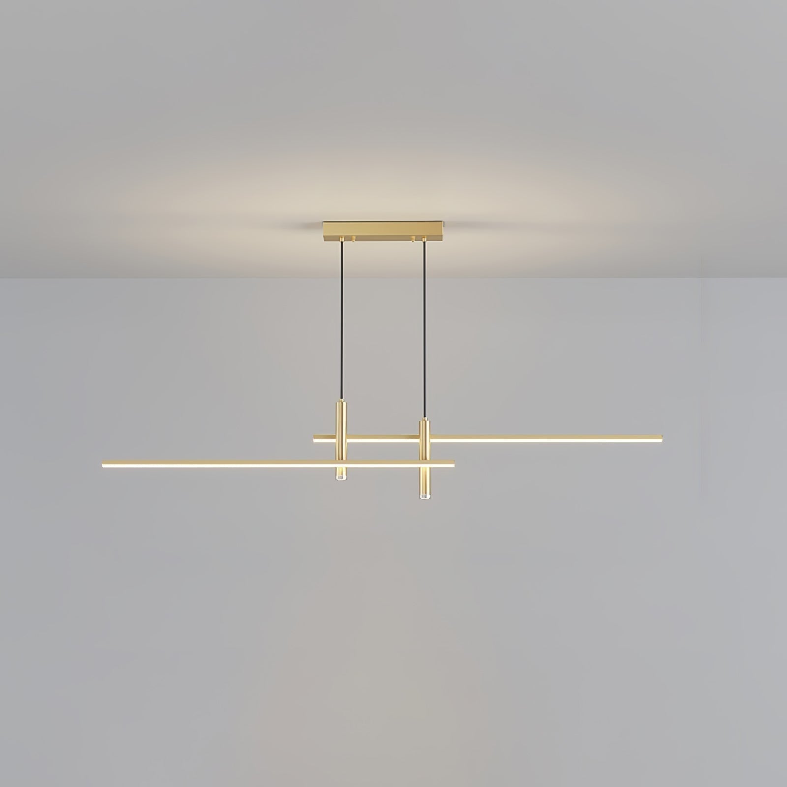 Modern Pendant Light Dining Room Sleek Black and Gold Design - Image 9