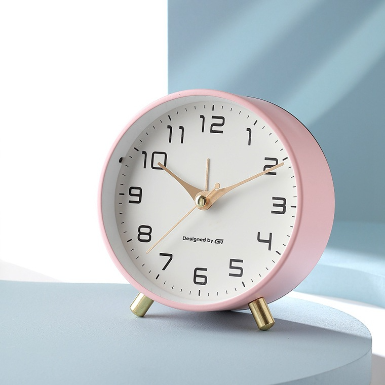Modern Scandinavian Table Clock Silent Design - Image 10