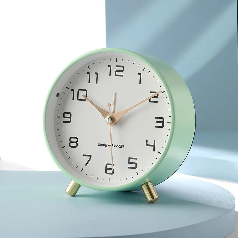 Modern Scandinavian Table Clock Silent Design - Image 6