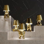 Modern Table Lamp Unique Character Design and Metallic Finish - Image 1