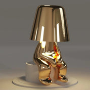 Modern Table Lamp Unique Character Design and Metallic Finish - Image 11