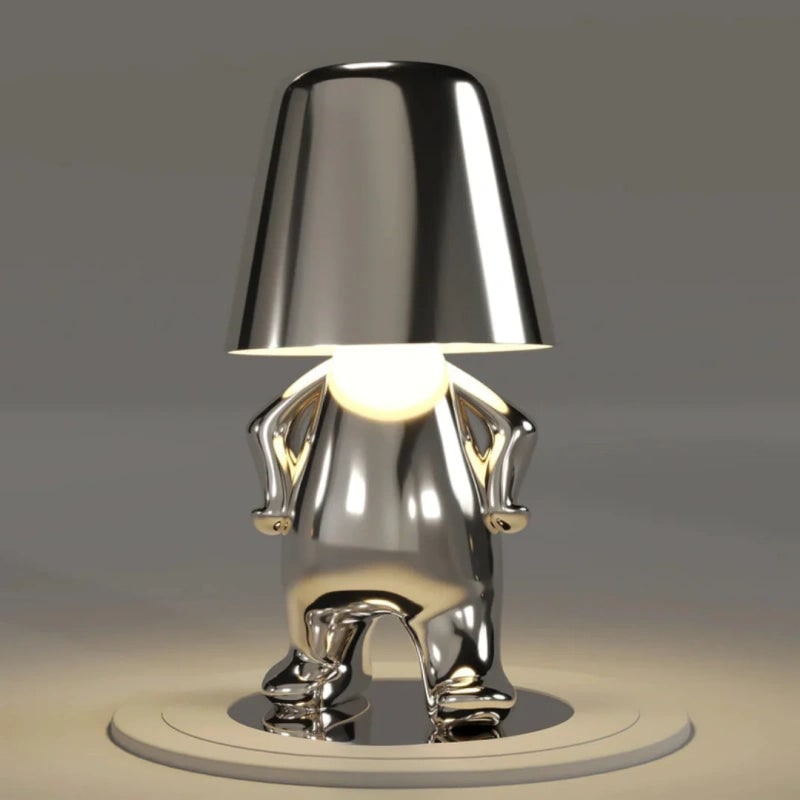 Modern Table Lamp Unique Character Design and Metallic Finish - Image 15