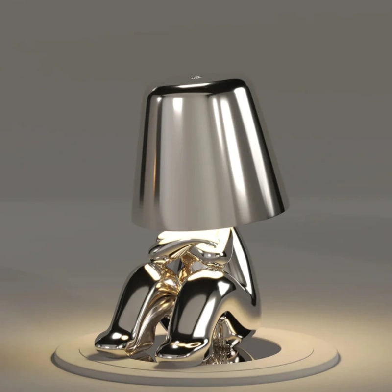 Modern Table Lamp Unique Character Design and Metallic Finish - Image 18