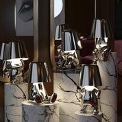 Modern Table Lamp Unique Character Design and Metallic Finish - Image 3