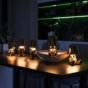 Modern Table Lamp Unique Character Design and Metallic Finish - Image 6