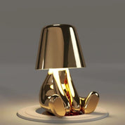 Modern Table Lamp Unique Character Design and Metallic Finish - Image 9