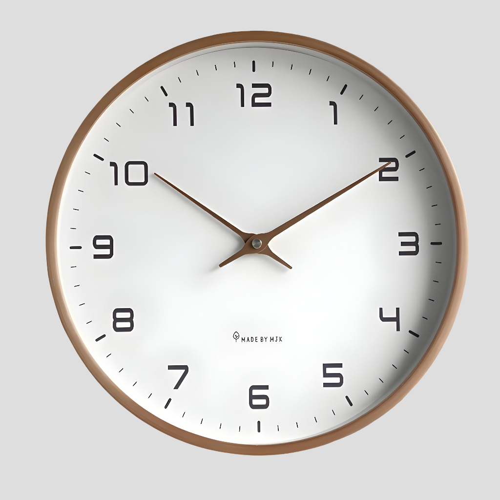 Modern Wall Clock Round Design and Silent Movement - Image 1