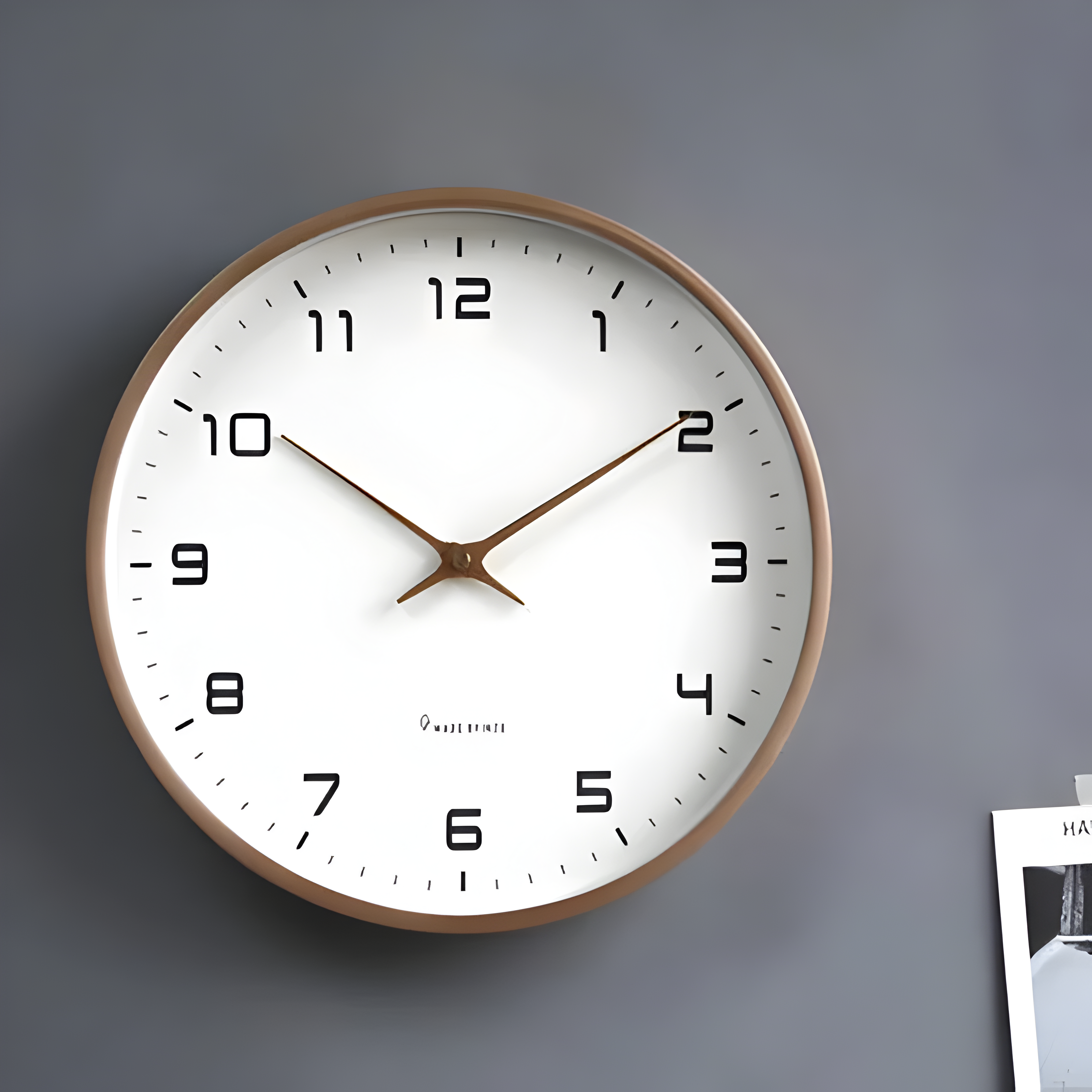 Modern Wall Clock Round Design and Silent Movement - Image 11