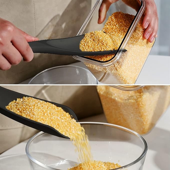 Multifunction Silicone Cooking Spoon Wooden Handle Kitchen - Image 12