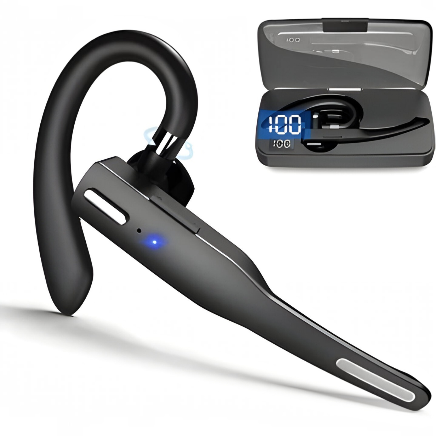 Noise Cancelling Bluetooth Headset Dual Mic Trucker Use - Image 1