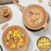 Nonstick Wok Pan Lid Healthy Cooking and Stir-Frying - Image 3