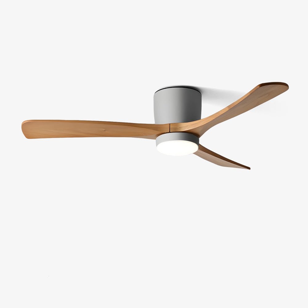 Nordic Wood Ceiling Fan Light Modern Design Home Spaces - Image 1