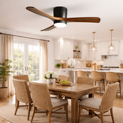 Nordic Wood Ceiling Fan Light Modern Design Home Spaces - Image 12