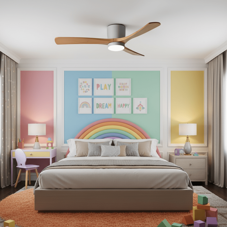Nordic Wood Ceiling Fan Light Modern Design Home Spaces - Image 18