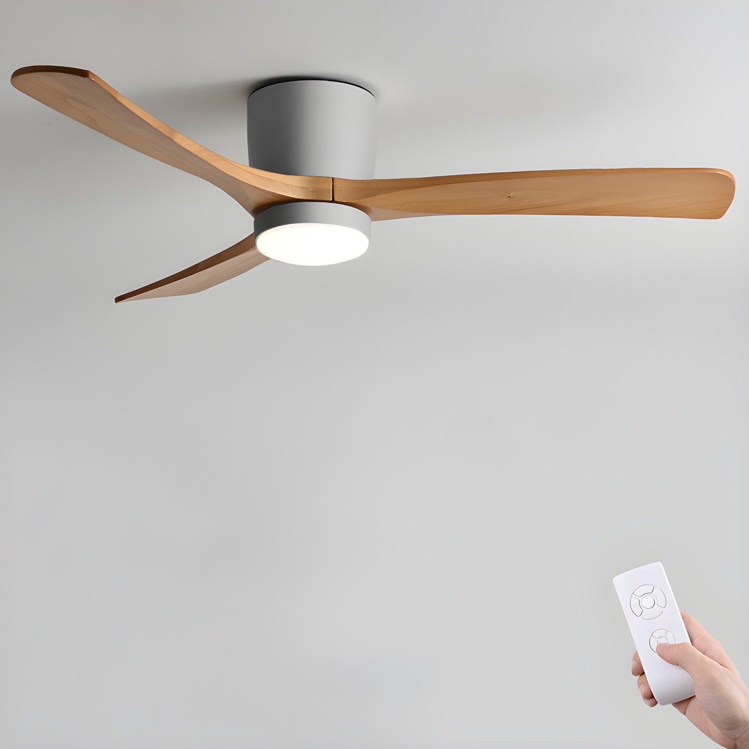 Nordic Wood Ceiling Fan Light Modern Design Home Spaces - Image 29