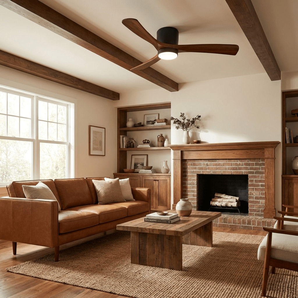 Nordic Wood Ceiling Fan Light Modern Design Home Spaces - Image 3
