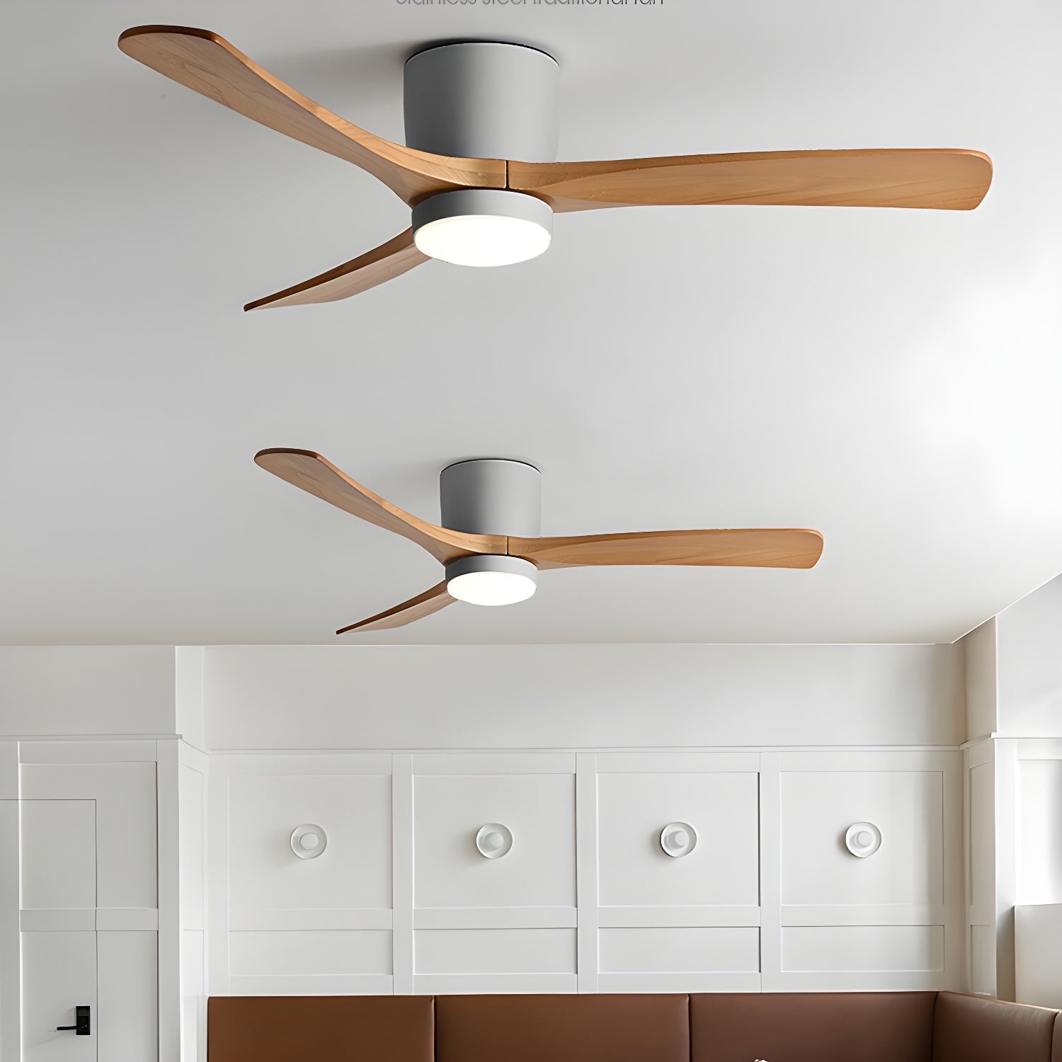 Nordic Wood Ceiling Fan Light Modern Design Home Spaces - Image 30