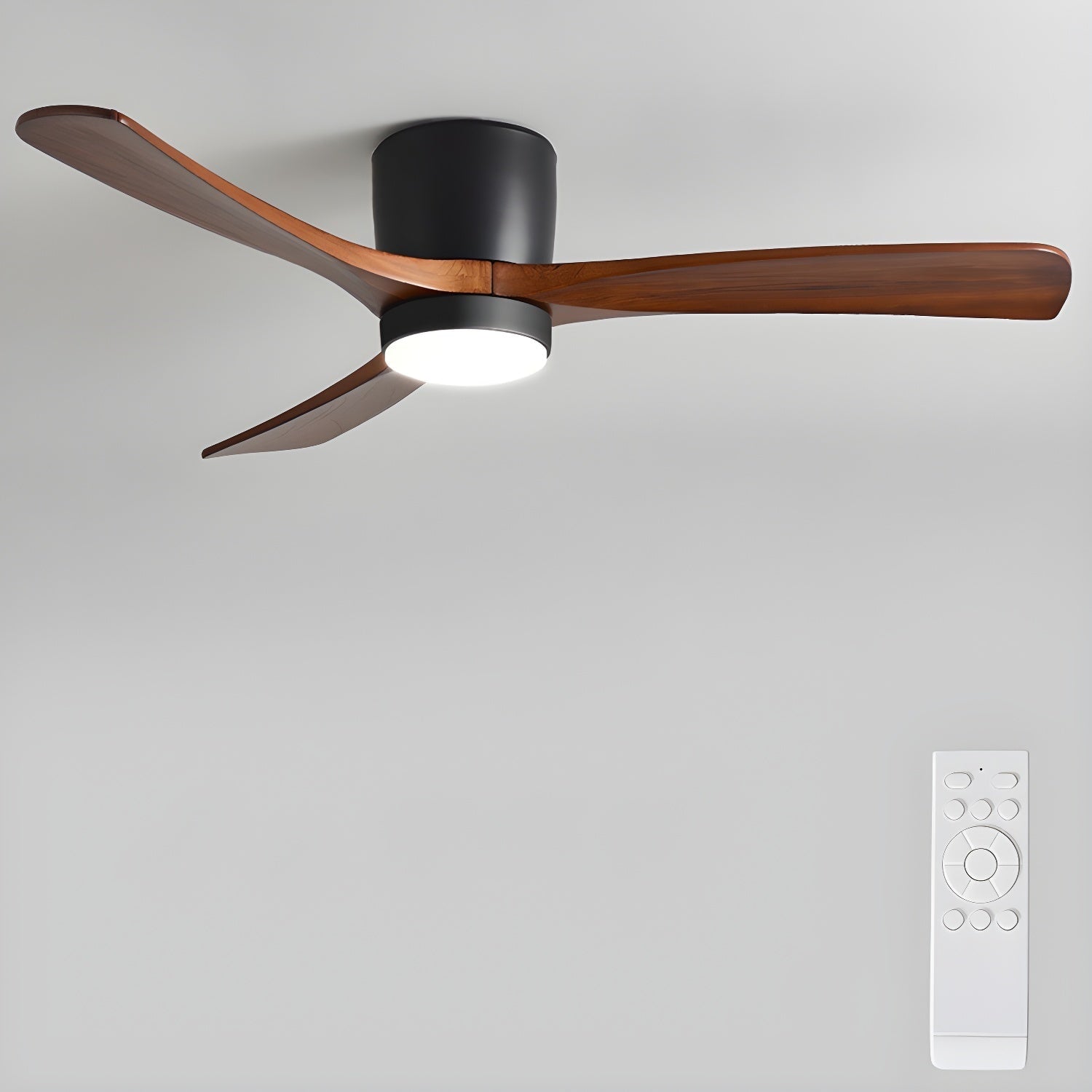 Nordic Wood Ceiling Fan Light Modern Design Home Spaces - Image 40