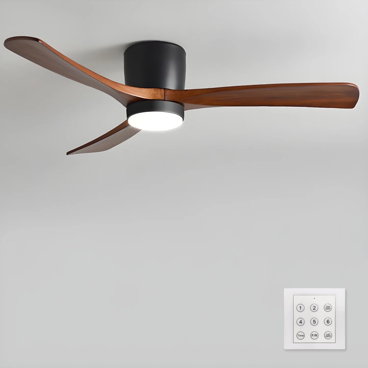 Nordic Wood Ceiling Fan Light Modern Design Home Spaces - Image 45