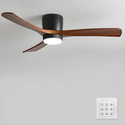 Nordic Wood Ceiling Fan Light Modern Design Home Spaces - Image 45