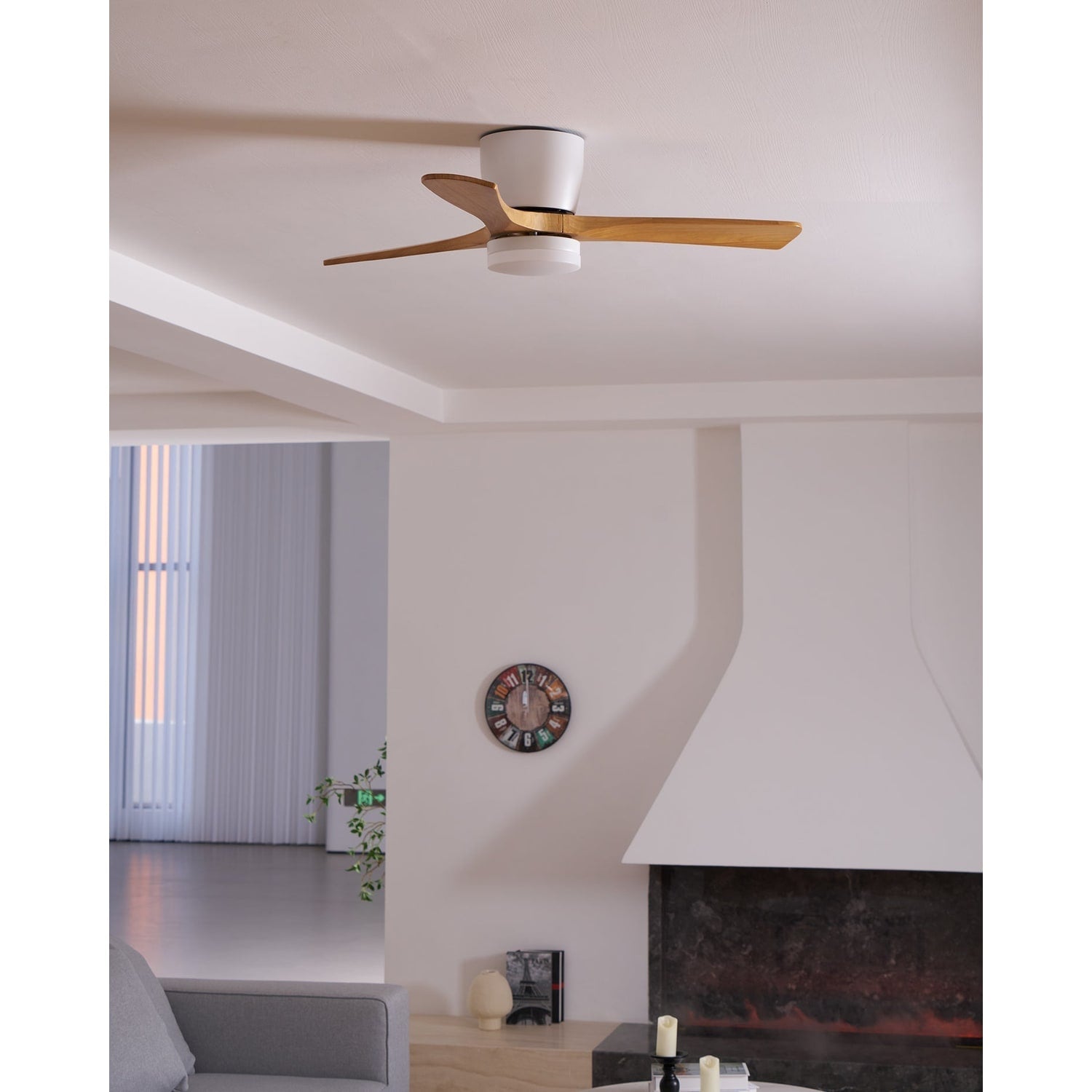Nordic Wood Ceiling Fan Light Modern Design Home Spaces - Image 63