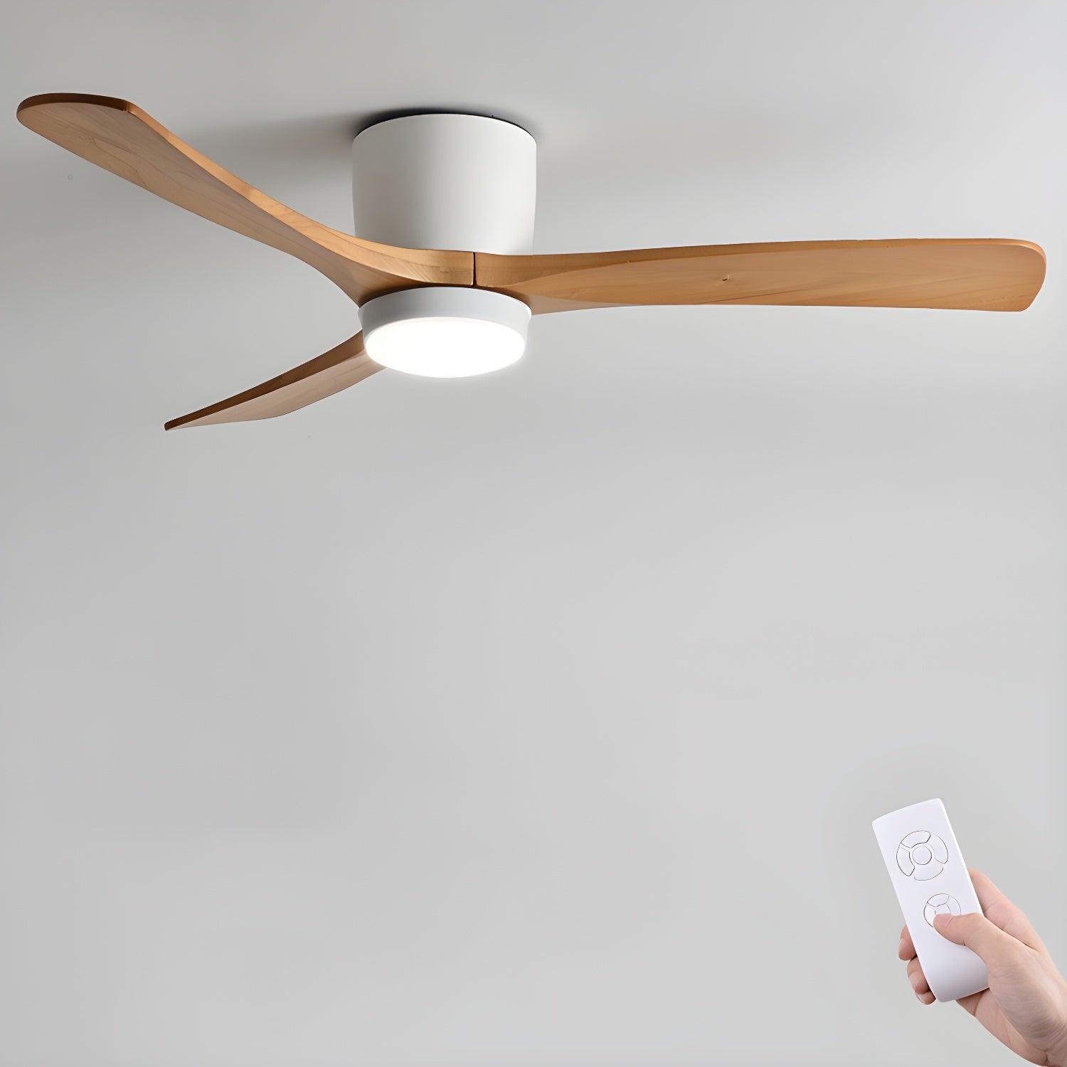 Nordic Wood Ceiling Fan Light Modern Design Home Spaces - Image 67