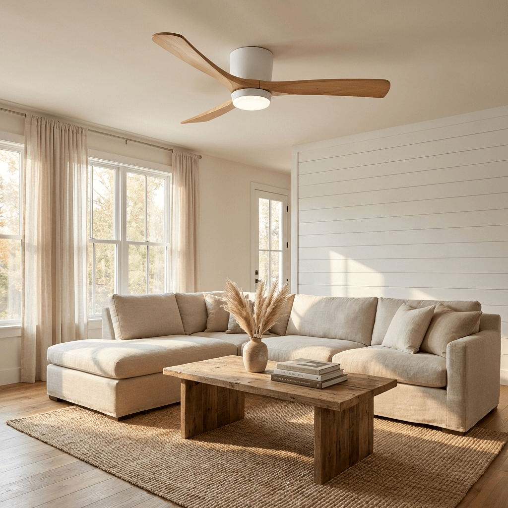 Nordic Wood Ceiling Fan Light Modern Design Home Spaces - Image 8