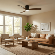 Nordic Wood Ceiling Fan Light Modern Design Living Room - Image 11